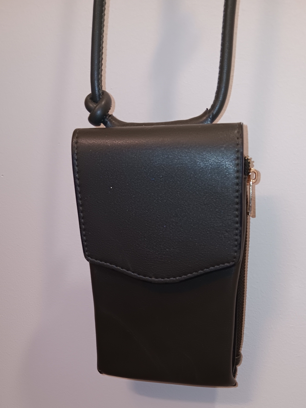 a new day Gray Crossbody Phone Pouch with Zip Pocket